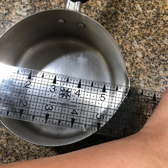 VTG FARBERWARE 1QT SAUCE PAN BLACK HANDLE AND METAL RING - Picture 6 of 7